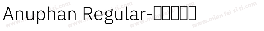 Anuphan Regular字体转换
